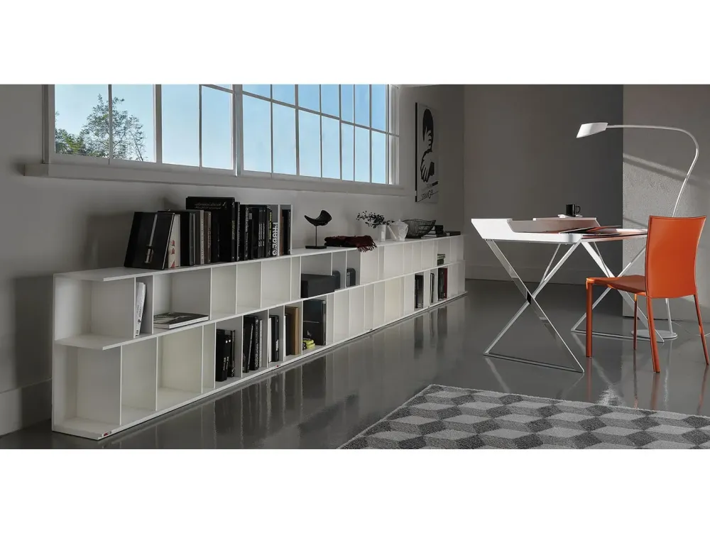 Libreria in laccato opaco stile moderno Wally Cattelan^Cattelan Italia Best