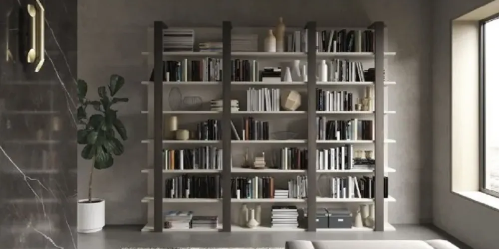 Clearance Libreria in stile moderno in melamminico Offerta Outlet Librerie