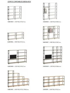 ZG Mobili Libreria Iron stile moderno di scontata del 40%- Librerie