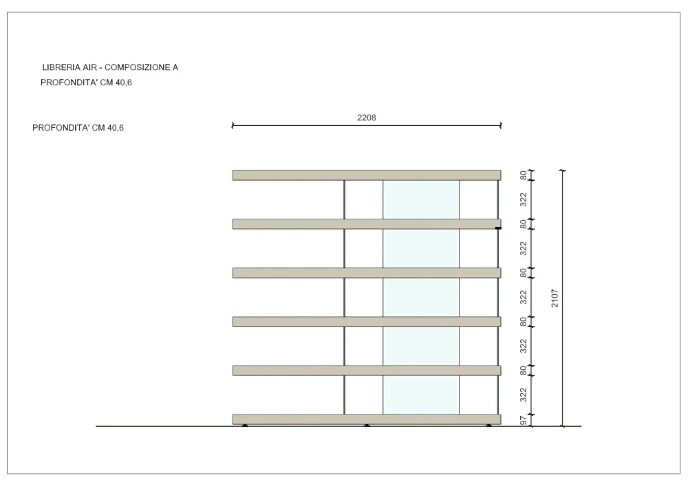 Clearance Libreria in laccato opaco in Offerta Outlet: scopri Air - mdw24 Librerie