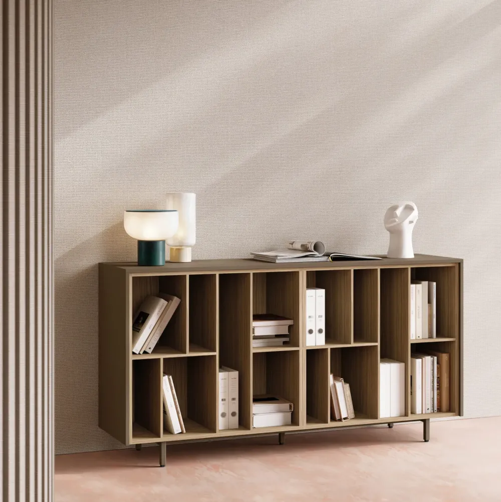 Las Mobili Libreria in legno scontata -30%: scopri Sigma a giorno- Librerie