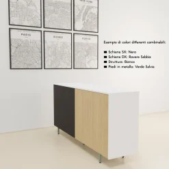 Las Mobili Libreria in legno scontata -30%: scopri Sigma a giorno- Librerie