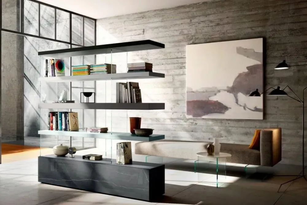 Lago Libreria Libreria air 0641 in stile design a prezzi outlet- Librerie