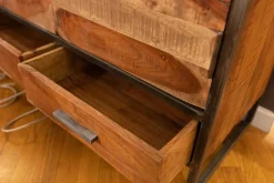 Artigianale Libreria Libreria con contenitore e cassetti in legno massello in stile design di in OFFERTA OUTLET- Librerie