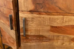 Artigianale Libreria Libreria con contenitore e cassetti in legno massello in stile design di in OFFERTA OUTLET- Librerie