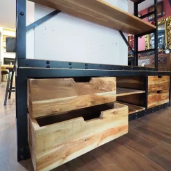 Outlet Etnico Libreria Libreria industrial rj agora' in stile moderno con forte sconto- Librerie