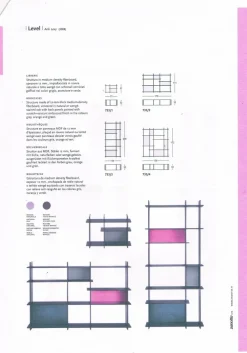 Zanotta Libreria Libreria level 733/2 in stile design di in OFFERTA OUTLET- Librerie