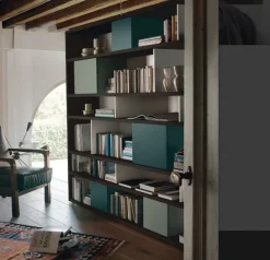 Sangiacomo Libreria M6c85 stile design di in offerta- Librerie