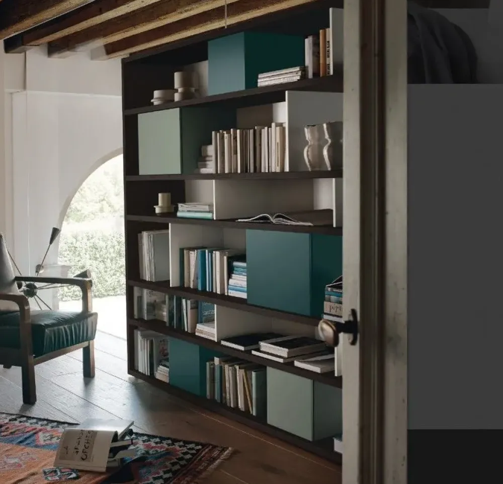 Sangiacomo Libreria M6c85 stile design di in offerta- Librerie