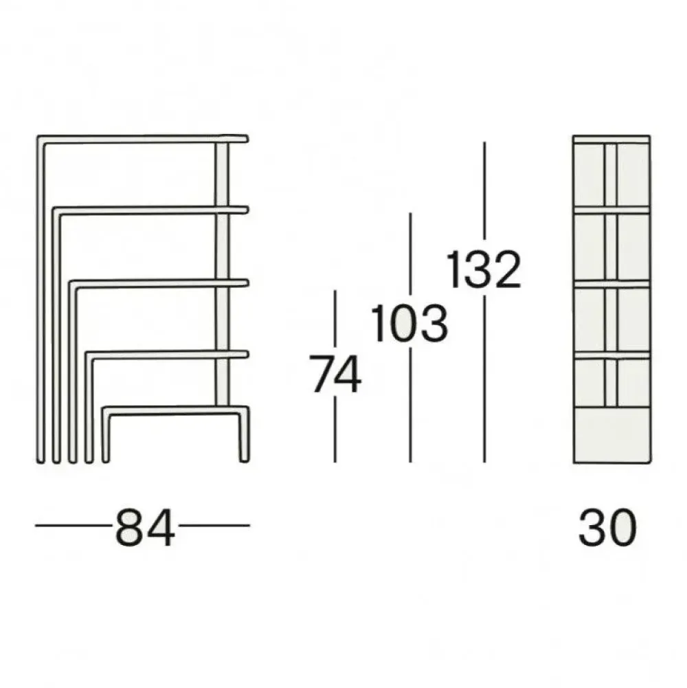 Libreria modello 712 joy 5 h cm 132 di a prezzo riservato^Zanotta Hot
