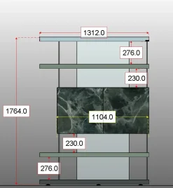 Discount Libreria modello Air bifacciale di a prezzo scontato Librerie