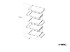 Lago Libreria modello Air light edition  di a prezzo scontato- Librerie