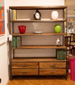 Libreria modello Libreria in legno massello  di a prezzo Outlet Librerie