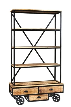 Libreria modello Libreria whell industrial con ruote in offerta di a prezzo Outlet Librerie