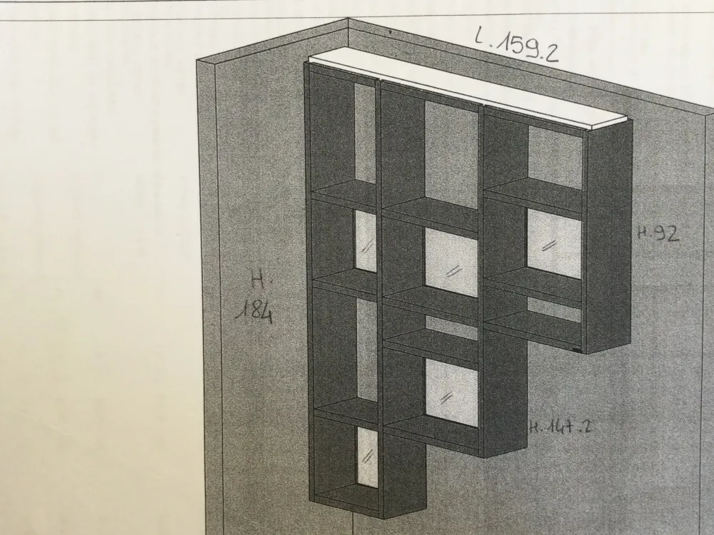 Outlet Libreria modello Weightless di a prezzo Outlet Librerie