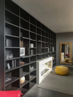 Libreria Modo rovere carbone in stile moderno di in OFFERTA OUTLET^Sangiacomo Outlet