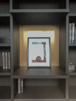 Libreria Modo rovere carbone in stile moderno di in OFFERTA OUTLET^Sangiacomo Outlet