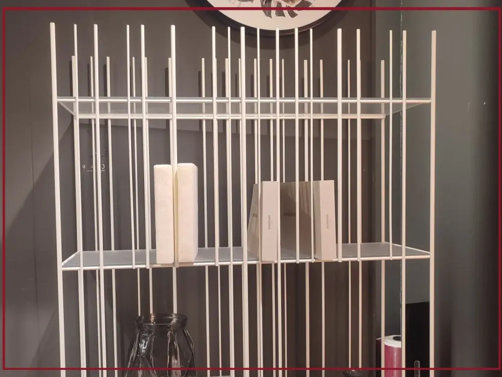 Hot Libreria in metallo scontata -25%: scopri Metrica a white Librerie