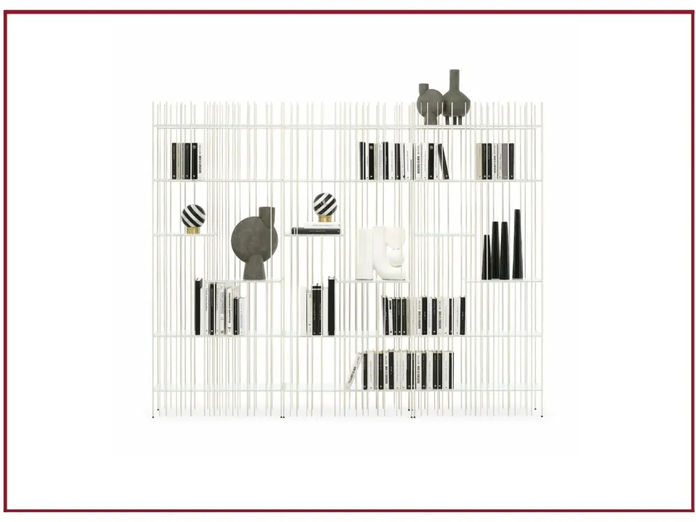 Hot Libreria in metallo scontata -25%: scopri Metrica a white Librerie