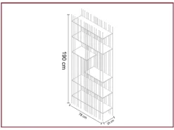 Libreria in metallo a prezzo Outlet: scopri Metrica oro^Mogg Discount