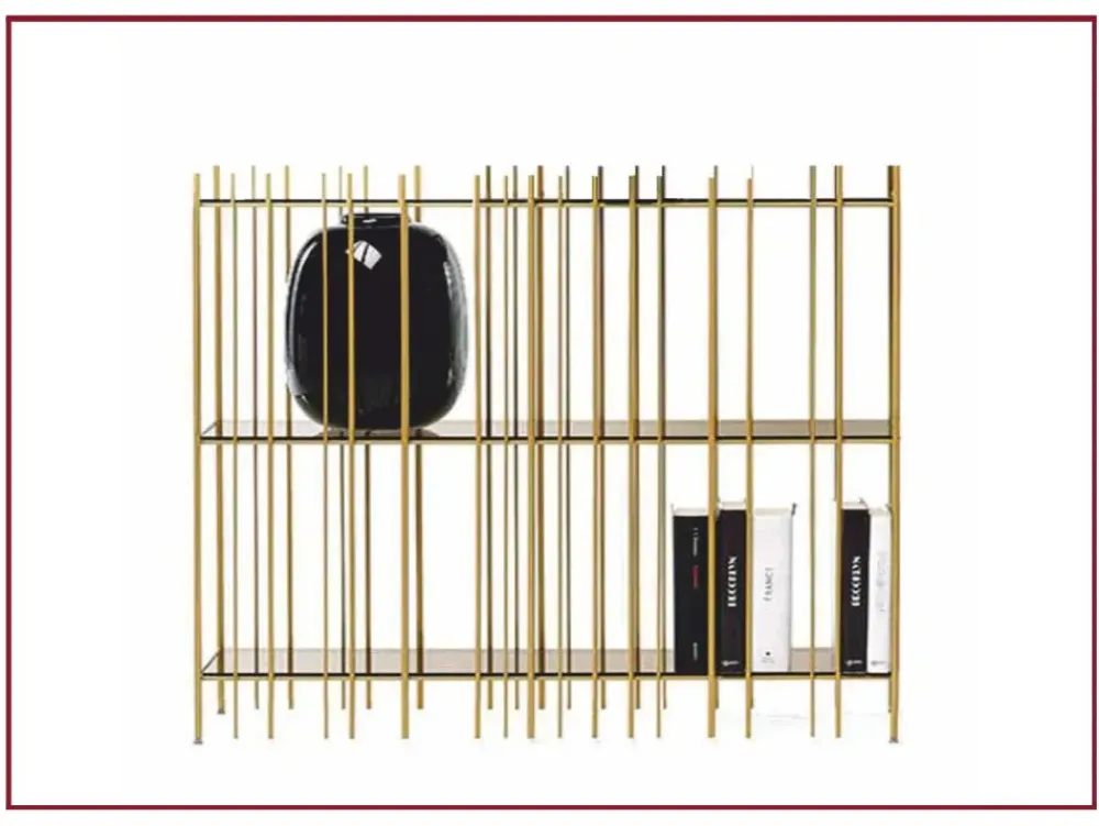 Libreria in metallo a prezzo Outlet: scopri Metrica oro^Mogg Discount
