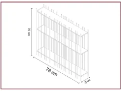 Libreria in metallo a prezzo Outlet: scopri Metrica oro^Mogg Discount