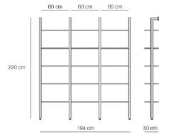 Online Libreria Ok-7 in stile moderno in offerta Librerie