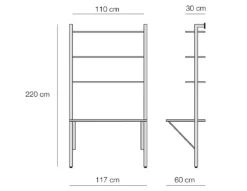 Domitalia Libreria Ok-9 stile moderna di scontata del 30%- Librerie