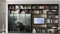 Orme Libreria in laccato opaco in Offerta Outlet: scopri Logico 26- Librerie