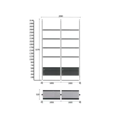 Rimadesio Libreria in metallo scontata -36%: scopri Zenit- Librerie