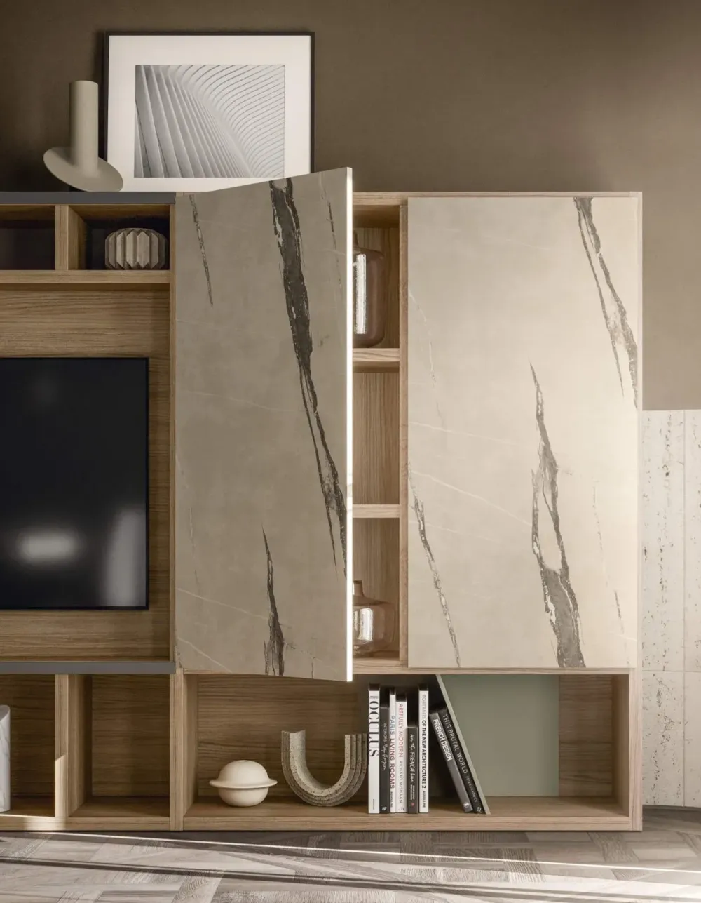 Libreria in legno a prezzo scontato: scopri Hnl016^Santalucia Online