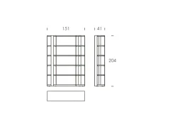 Tonin Casa Libreria Sintesi stile moderno di scontata- Librerie