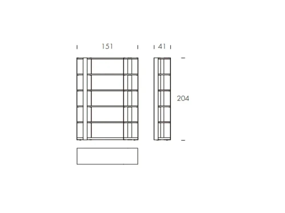 Tonin Casa Libreria Sintesi stile moderno di scontata- Librerie
