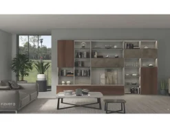 Favero Libreria Social 7rf1401 stile moderno di in offerta- Librerie