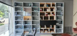Poliform Libreria Wall system in stile design in offerta- Librerie