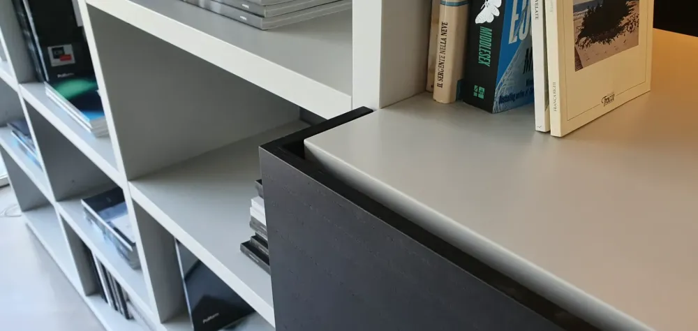 Poliform Libreria Wall system in stile design in offerta- Librerie