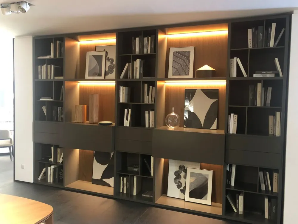 Discount Libreria Wall system stile design di scontata Librerie