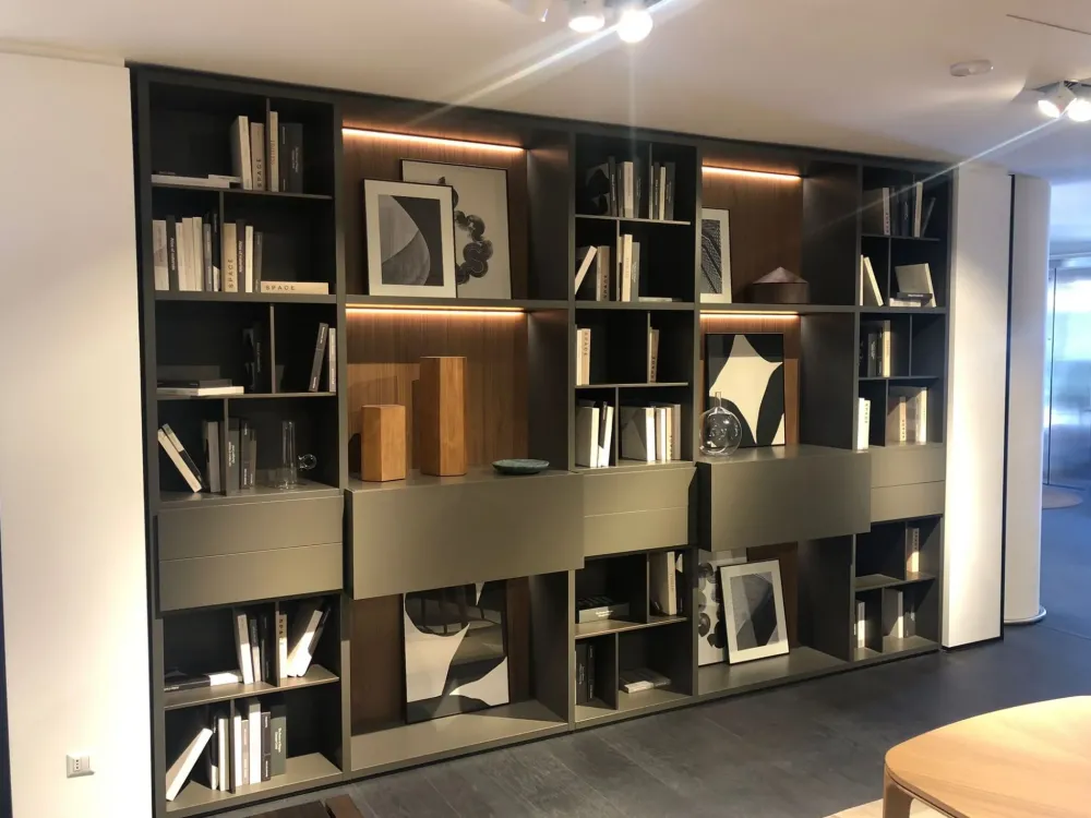Discount Libreria Wall system stile design di scontata Librerie