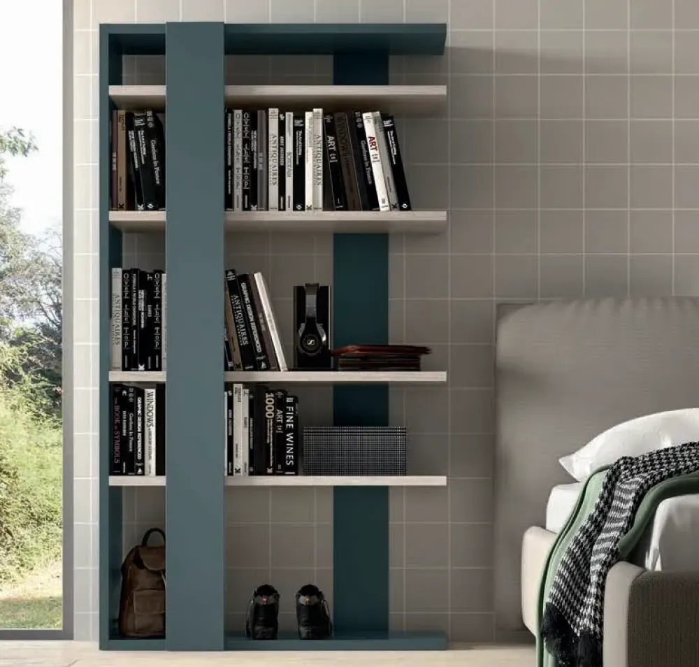 Libreria in laminato materico a prezzo scontato: scopri Next^ZG Mobili Outlet