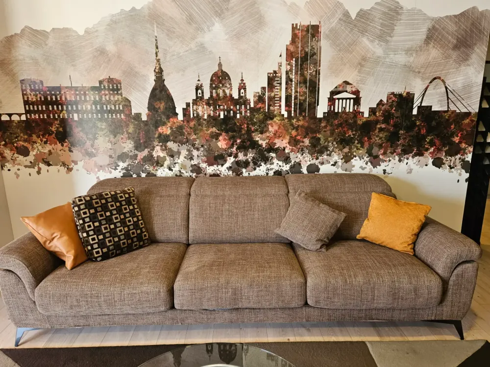 Rosini Lineare Divano modello nevers top in Offerta Outlet- Divani