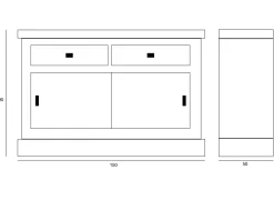 Artigianale Madia Caliel SCONTO IMPERDIBILE- Madie