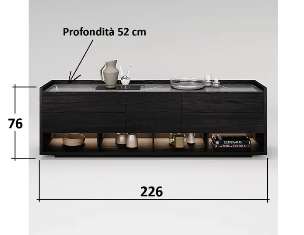 Madia Class in stile design di in Offerta Outlet^Astor Mobili Sale
