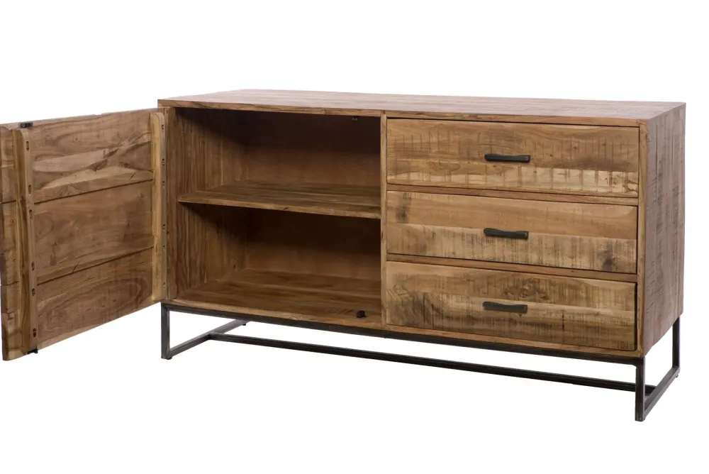 Outlet Madia Credenza 3 cassetti 1 sportello industril in stile moderno di in Offerta Outlet Madie