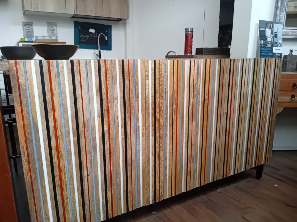 Nuovi Mondi Collection Madia Credenza line nordic 3 ante di a prezzi convenienti- Madie