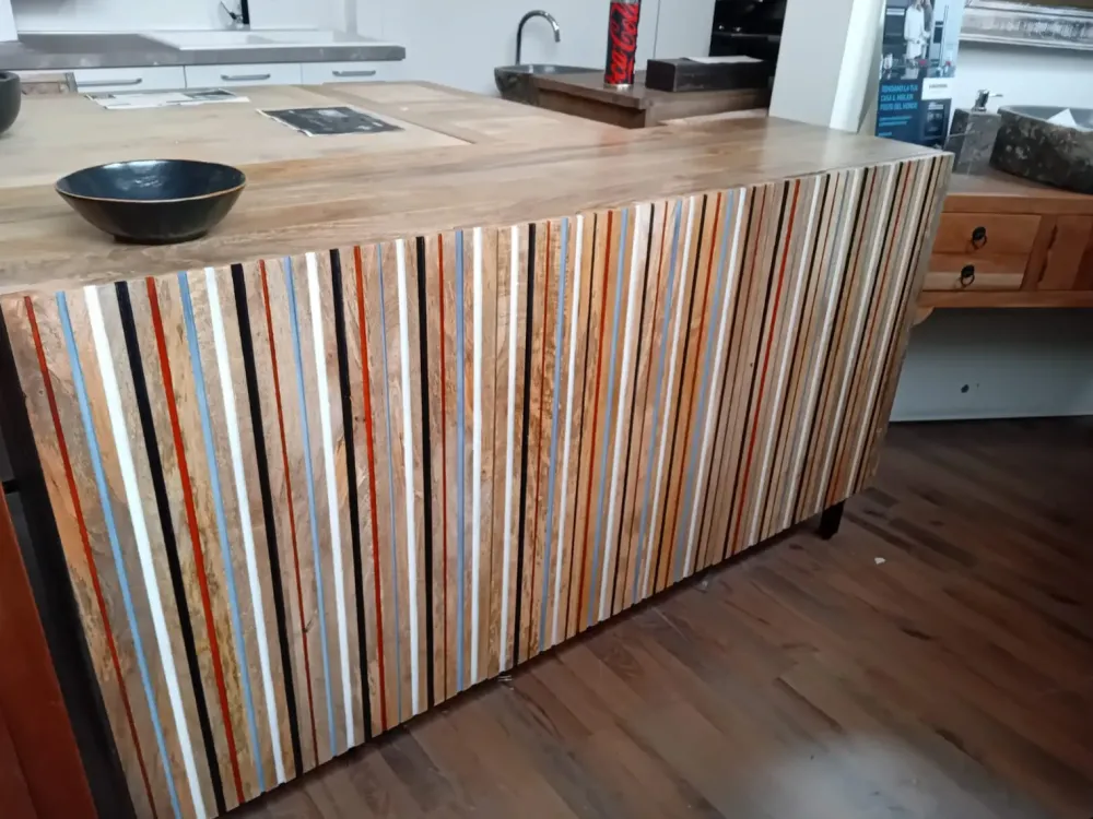 Nuovi Mondi Collection Madia Credenza line nordic 3 ante di a prezzi convenienti- Madie