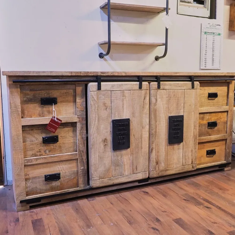 Madia Credenza madia newport jupiter vintage ante scorrevoli in stile moderno di in Offerta Outlet^Outlet Etnico Discount