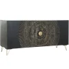Outlet Etnico Madia Credenza mango nera 160 di in stile design scontata -23%- Madie