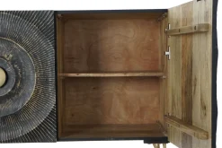 Outlet Etnico Madia Credenza mango nera 160 di in stile design scontata -23%- Madie