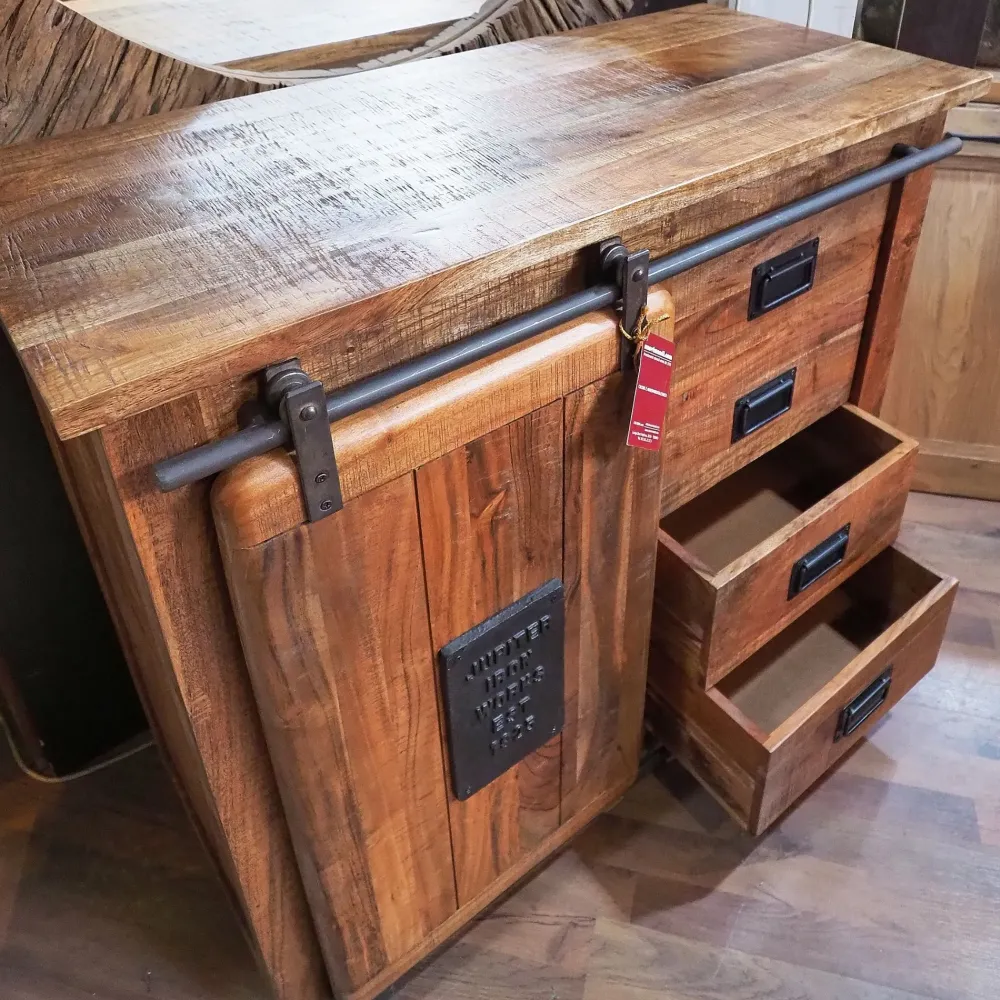 New Madia Credenza newport scura etnico indsutrial in stile design di in Offerta Outlet Madie