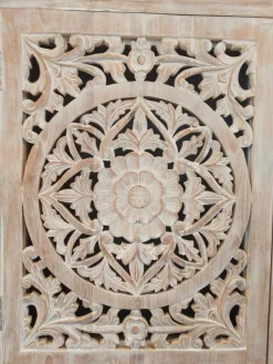 Outlet Etnico Madia Credenza oriente teak 120 di in stile design scontata -30%- Madie